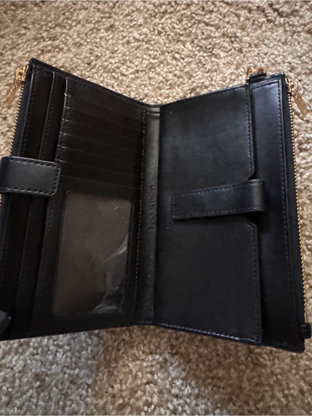 Michael Kors Brown Logo Wristlet Wallet - Picture 2 of 5